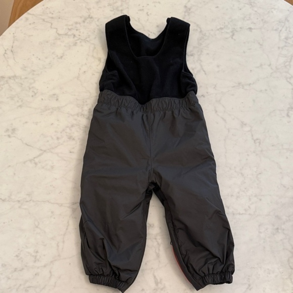 Columbia Toddler Snow Bib Pants 18-24 Months Gray Insulated Waterproof Winter